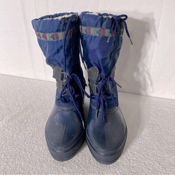 Vintage Baffin Navy Blue Insulated Winter Boots 9 - Picture 2 of 14